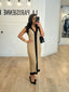 Robe longue sans manche camel