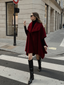 Poncho Fidda bordeaux