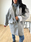 Manteau oversize gris