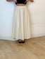 Jupe longue évasé beige