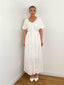 Robe satinée blanc