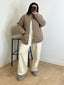 Veste doudoune fine taupe