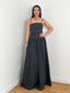 Robe détail bustier noir