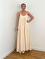 Robe longue fluide beige