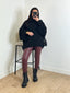 Pull mohair noir