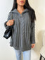 Pull camionneur gris