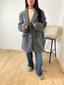 Manteau blazer a poil gris