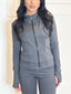 Ensemble gilet zip et legging gris