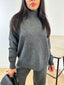 Ensemble pull et pantalon en laine gris