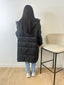 Doudoune longue oversize noir