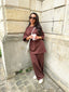 Ensemble sportswear marron