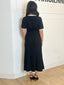Ensemble Haut et jupe évasé noir