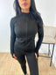 Ensemble gilet zip et legging sculpt noir