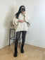 Pull mohair beige