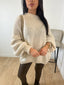 Pull mohair beige