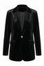 Veste de costume en velours Sanabel noir