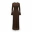 Robe marron Zara