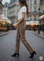 Pantalon à imprimé serpent Anisa