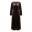 Robe Zahra marron effet velours