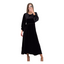 Robe Zahra noir effet velours