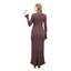 Robe Bushra marron