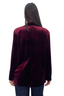 Veste de costume en velours Sanabel bordeaux
