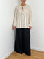 Top à nouer beige