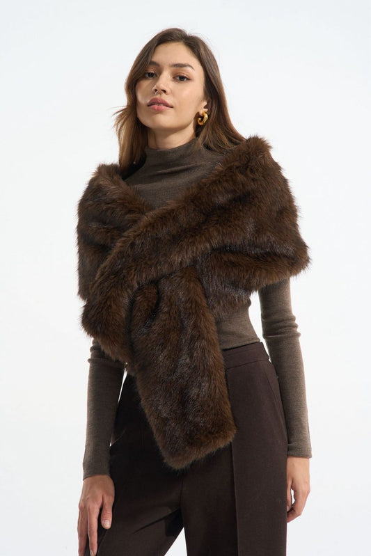 Étole en fourrure Rania
