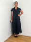 Robe chemise longue noir