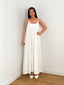 Robe longue fluide blanc