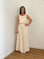 Robe en lin beige