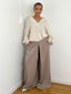 Chemise détail poche beige