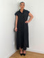 Robe chemise longue noir